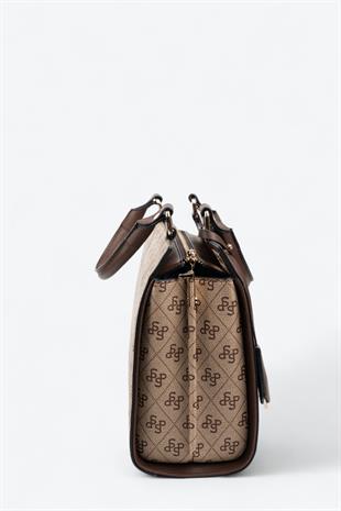 Silver & Polo Koyu Bej - Kahve SP1174 Kadın El Çantası