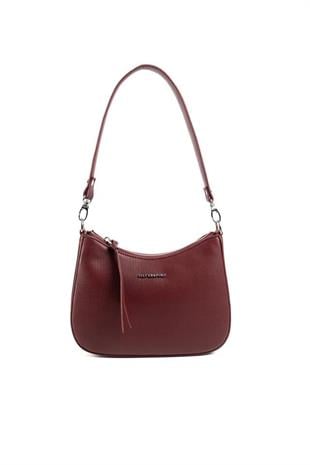 Silver & Polo SP1259 Kadın Omuz Çantası Düz Bordo