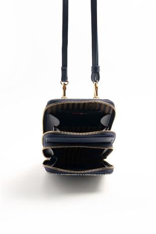 Silver & Polo Gri - Laci SP1011 Kadın Askılı Telefon Çantası