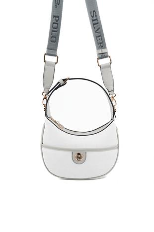 Silver & Polo Beyaz - A.gri SP1194 Kadın Omuz Çantası