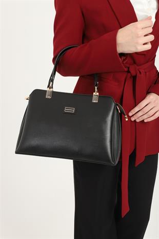 Silver & Polo SP972 Kadın El Çantası Düz Siyah