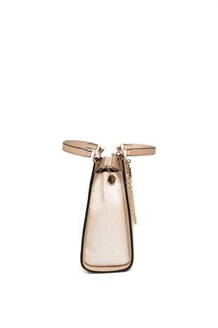 Silver & Polo SP1166 Kadın El Çantası Logolu Sedef-S.Nut