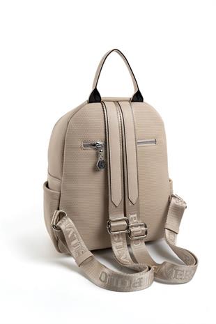 Silver & Polo SP906 Kadın Sırt Çantası Petek Bej-A.Taba