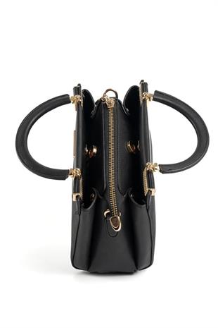 Silver & Polo SP1193 Kadın El Çantası Monogram Siyah-Siyah