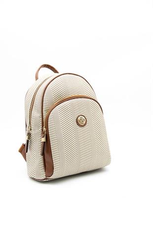 Silver & Polo SP1062 Kadın Sırt Çantası Hasır Bej-Taba