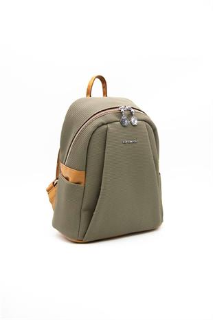Silver & Polo SP926 Kadın Sırt Çantası Petek L.Haki-Camel