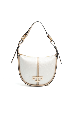 Silver & Polo SP1270 Kadın Omuz Çantası Logolu Sedef-S.Nut