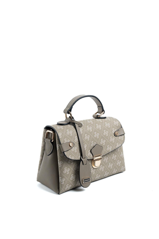 Silver & Polo SP1159 Kadın El Çantası Monogram Y.Yeşil-Y.Yeşil