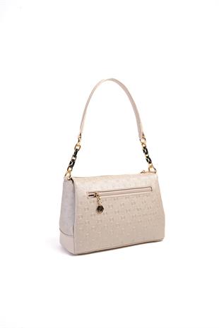 Silver & Polo Bej SP910 Kadın Çapraz Çanta