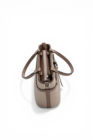 Silver & Polo SP1283 Kadın El Çantası Fashion Bej-Latte