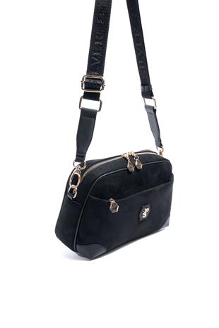 Silver & Polo SP1094 Kadın Çapraz Çanta Süet Siyah