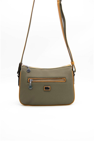 Silver & Polo SP818 Kadın Çapraz Çanta Petek L.Haki-Camel