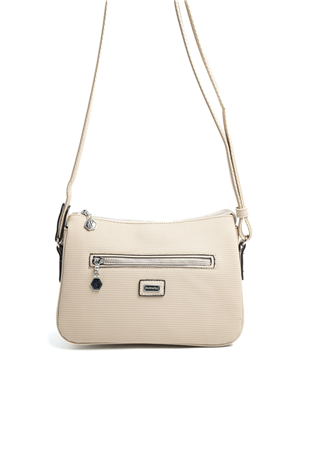 Silver & Polo SP818 Kadın Çapraz Çanta Petek Kum Beji-Kum Beji