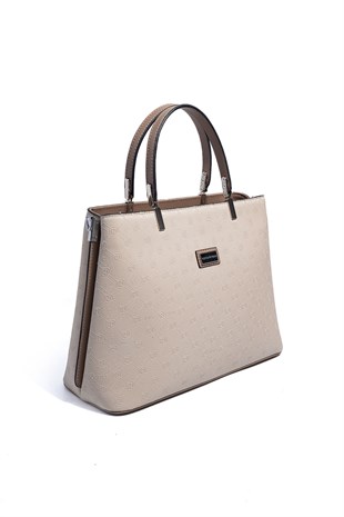 Silver Polo Bej - Latte Fashion Kadın El Çantası SP924