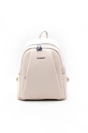 Silver & Polo SP926 Kadın Sırt Çantası Petek Bej-Bej