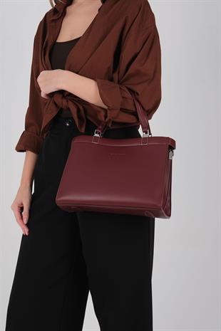 Silver & Polo SP1237 Kadın El Çantası  Bordo