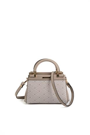Silver & Polo SP1193 Kadın El Çantası Ç.Örgü Bej-Kum