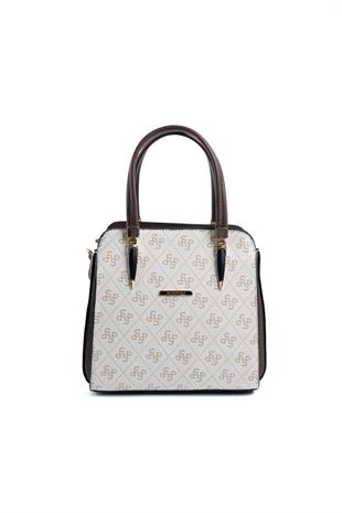 Silver & Polo Bej - Kahve SP1136 Kadın El Çantası