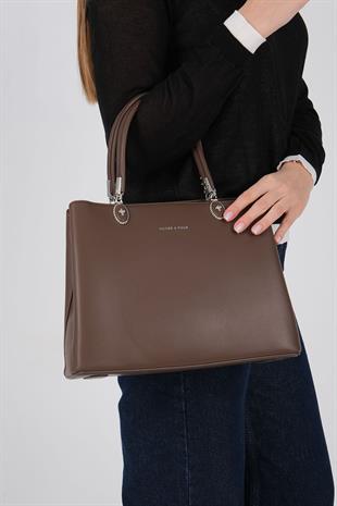 1234 Kadın El Çantası  Kahve