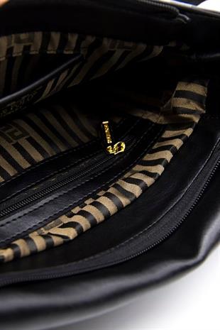 Silver & Polo SP963 Kadın Çapraz Çanta Ekose Beyaz-Lacivert