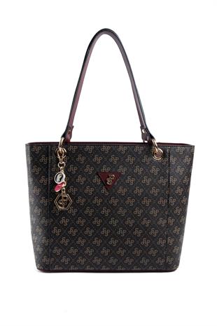 Silver & Polo Kahve Sarı - Bordo SP1176 Kadın Omuz Çantası