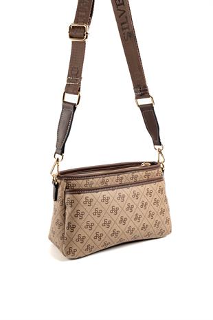 Silver & Polo Koyu Bej - Kahve SP1184 Kadın Çapraz Çanta