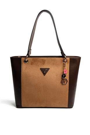 Silver & Polo SP1176 Kadın Omuz Çantası Süet Taba-Kahve