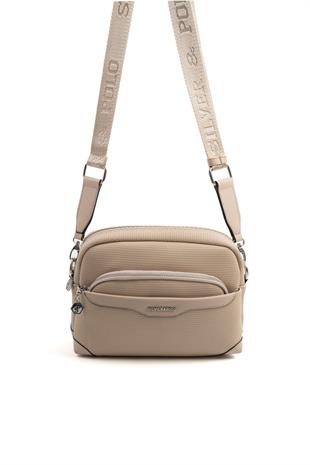 Silver & Polo Kum Bej SP1201 Kadın Çapraz Çanta