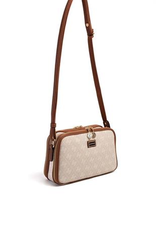 Silver & Polo SP899 Kadın Çapraz Çanta Monogram Taş-Taba