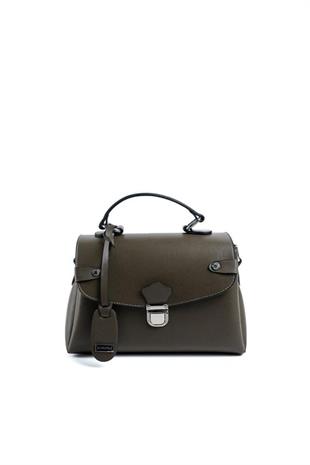 Silver & Polo SP1159 Kadın El Çantası Düz Zeytuni