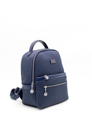 Silver & Polo SP1061 Kadın Sırt Çantası Petek Lacivert
