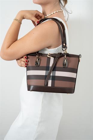 Silver & Polo Koyu Kahve SP1155 Kadın El Çantası