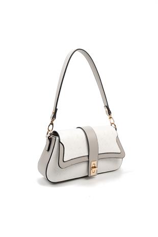 Silver & Polo Beyaz - A.gri SP1177 Kadın Omuz Çantası