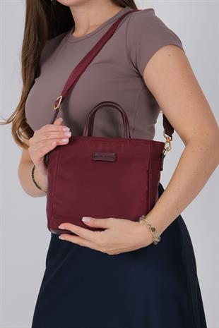 1225 Kadın El Çantası  Bordo