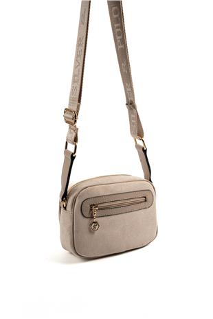 Silver & Polo SP1111 Kadın Çapraz Çanta Süet Bej-Kum