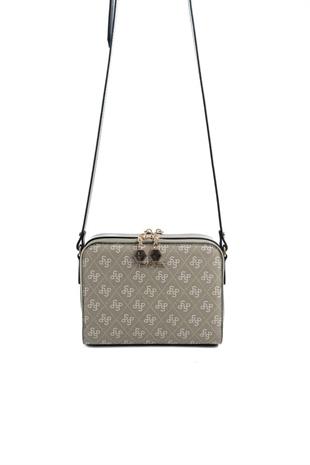 Silver & Polo SP888 Kadın Çapraz Çanta Monogram Y.Yeşil