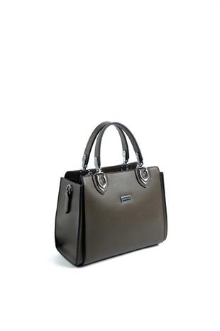 Silver & Polo SP1133 Kadın El Çantası Düz Zeytuni