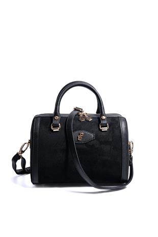 Silver & Polo SP1091 Kadın El Çantası Süet Siyah