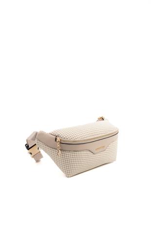 Silver & Polo SP1192 Kadın Bel Çantası King Desen Kum-Kum Beji