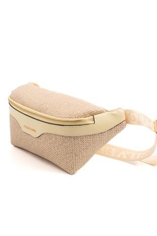 Silver & Polo Bej - Sarı SP1192 Kadın Bel Çantası