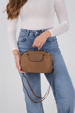 1223 Kadın Çapraz Çanta  Tütün-Kahve