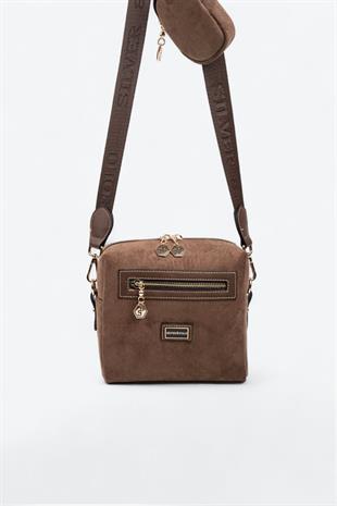 Silver & Polo SP1038 Kadın Çapraz Çanta Kahve