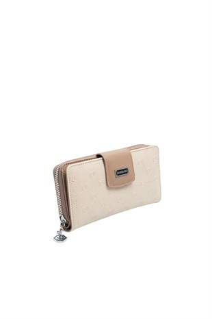 Silver Polo SP928 Kadın Cüzdan & Kartlık Fashion Bej-Latte