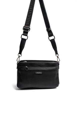 Silver & Polo SP1184 Kadın Çapraz Çanta Petek Siyah-Siyah