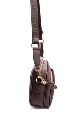 Silver Polo Kahve - Kahve Süet Kadın Çapraz Çanta SP1267