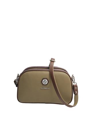 Silver & Polo SP745 Kadın Çapraz Çanta Petek L.Haki-Kahve