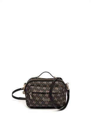 Silver & Polo Füme - Siyah SP1186 Kadın Çapraz Çanta