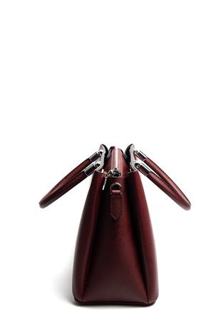 Silver & Polo SP1000 Kadın El Çantası Düz Bordo-Bordo