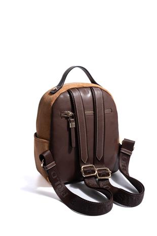Silver & Polo SP1130 Kadın Sırt Çantası Süet Taba-Kahve
