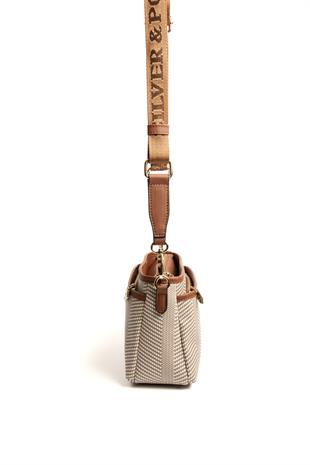 Silver & Polo Bej - Taba SP1184 Kadın Çapraz Çanta